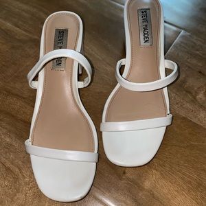 Steve Madden White Issy Sandal